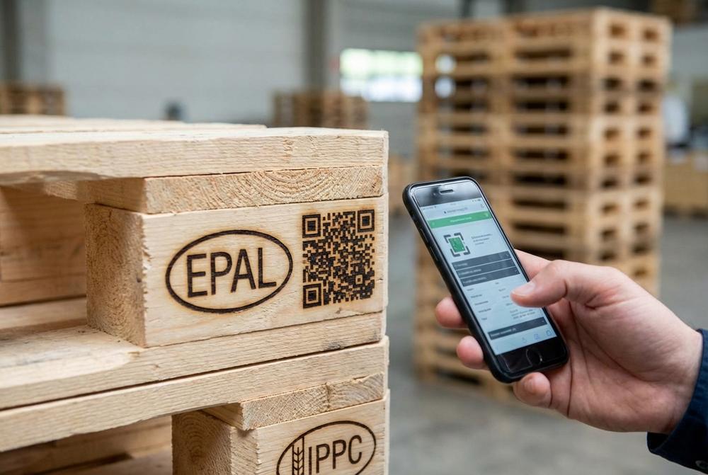 EPAL QR Paletten direkt für Logistik, Produktion und E-Commerce in der Fertigung und Bereitstellung