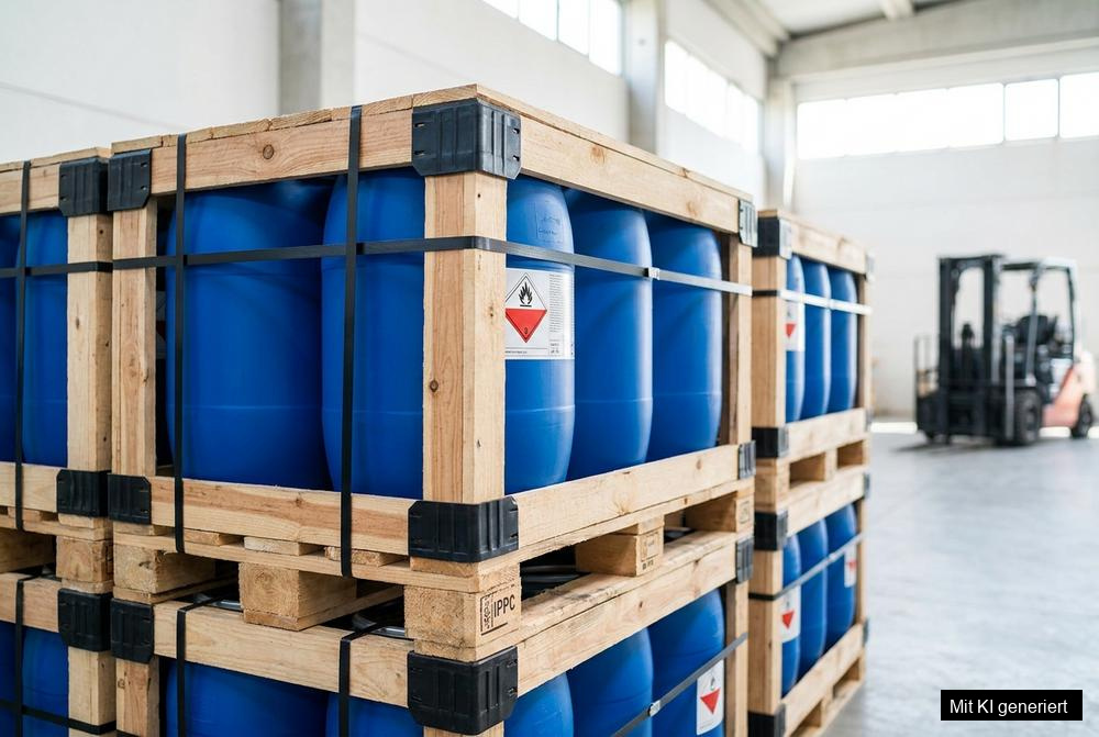 Industriepaletten direkt vom Hersteller für Logistik, Produktion und E-Commerce im Stapelbereitbereich